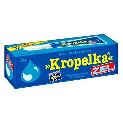 klej kropelka zel