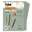 paint on grey green clairefontaine