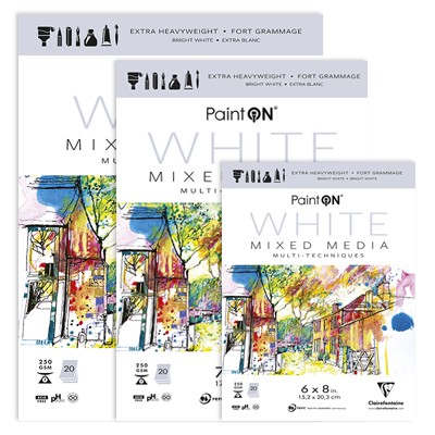 paint on white clairefontaine