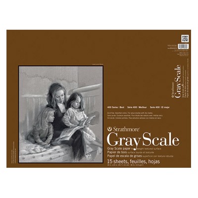 Blok Gray Scale, Strathmore, 30,5 x 45,7 cm