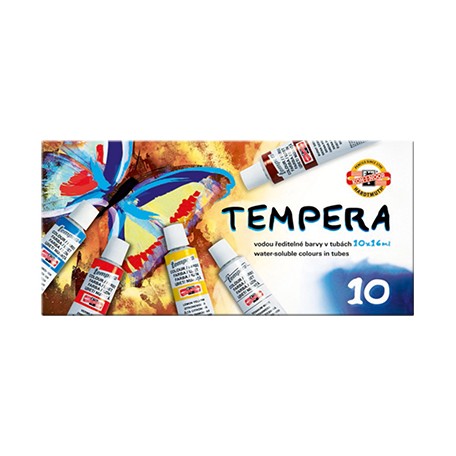 Tempery Koh-i-Noor zestaw 10 kolorów