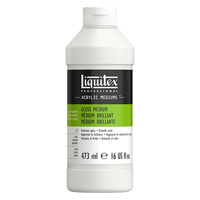 Medium błyszczące i werniks do farb akrylowych, Liquitex 473ml