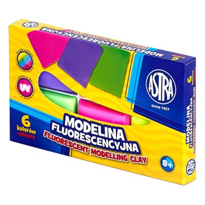 Modelina fluorescencyjna Astra 6 kolorów
