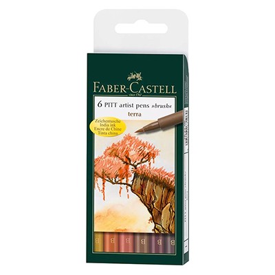 Terra - kolory ziemi. Pitt Faber Castell, 6 kolorów