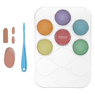 Pearl colours + paleta, zestaw pasteli PanPastel, 6 kol