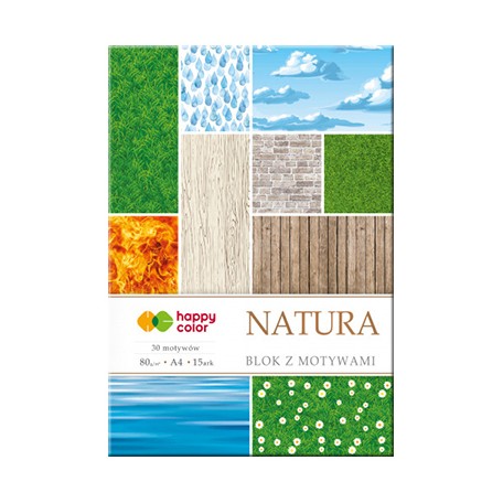 Blok z motywami Natura Happy Color