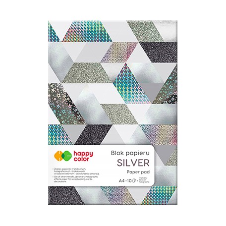 blok holograficzny silver
