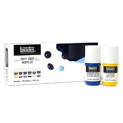Farby akrylowe Soft Body Mixing Liquitex, 6 x 22 ml