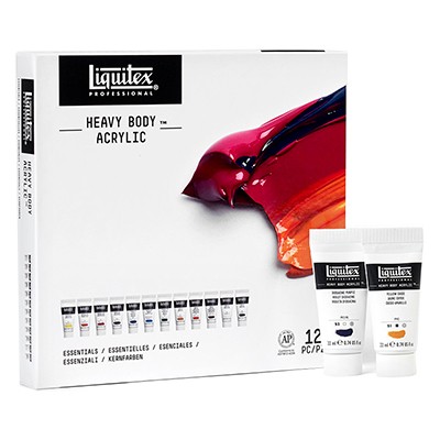 Farby akrylowe Heavy Body Essenntials Liquitex, 12 x 22 ml