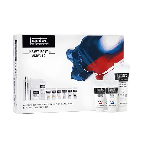 pro starter set acrylic heavy body liquitex