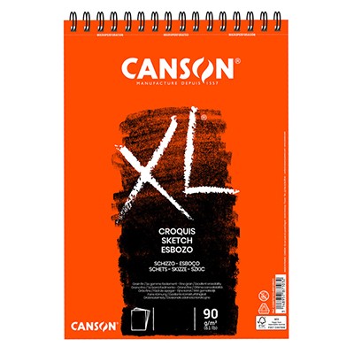 Szkicownik na spirali Canson XL, 60 ark. A5, 90g