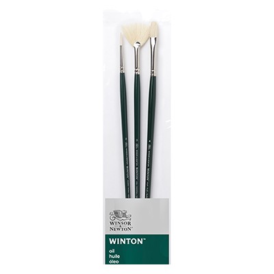Komplet pędzli szczecinowych Winton Oil W&N, 3 szt.