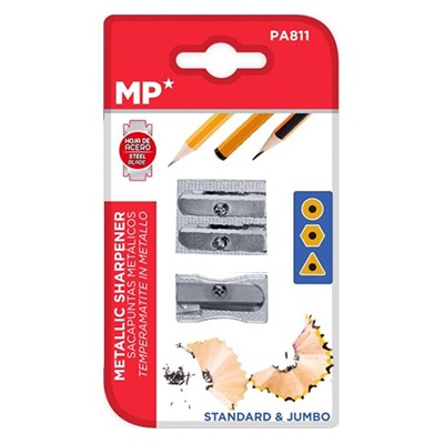 Metalowa temperówka pojedyncza i podwójna MP, 2 szt.
