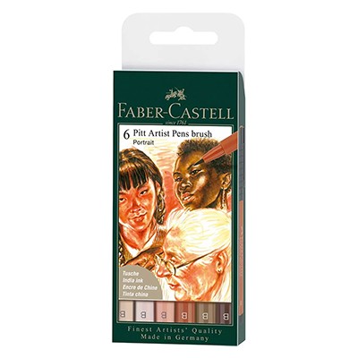 Portrait - kolory portretowe. Pitt Artist Faber Castell, 6 kol.
