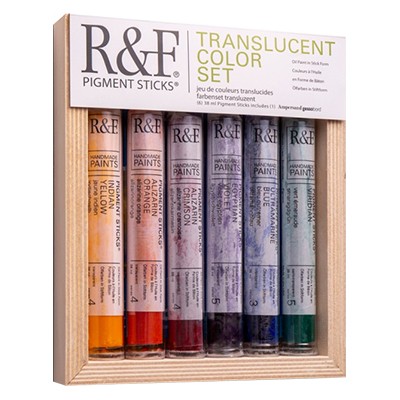 Farby olejne w sztyfcie R&F Tranlucent, 6 x 38 ml