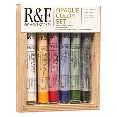 Farby olejne w sztyfcie R&F Opaque, 6 x 38 ml