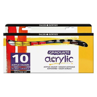 Farby akrylowe Acrylic Daler Rowney 10x38