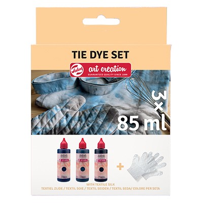 Zestaw do farbowania tkanin Tie-Dye czarny, Talens