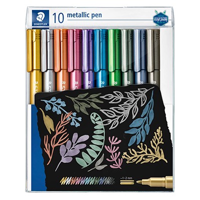 Metallic Pen, pisaki metaliczne Staedtler, 10 szt.