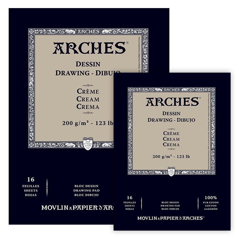 Blok artystyczny Arches Drawing Cream 26 x 36 cm