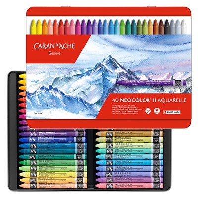 Zestaw pasteli Neocolor II Aquarelle 40 kolorów