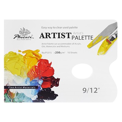 Paleta papierowa prostokątna Phoenix 10 ark. 23 x 30 cm