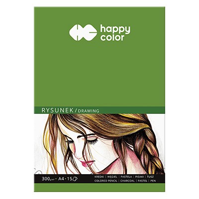 Blok do rysunku Happy Color, 15 ark. A4