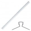 Aluminiowa linijka szkolna z uchwytem 50 cm Leniar