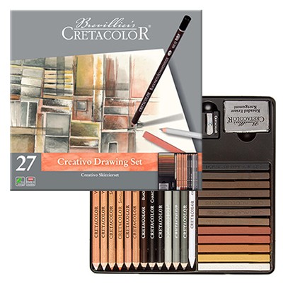 Zestaw szkicowy Creativo Cretacolor 27 elementów