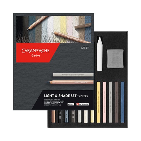 Zestaw rysunkowy light & shade Caran d'Ache 15 elementów