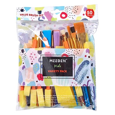 Pędzle szkolne Mix Meeden, 50 sztuk
