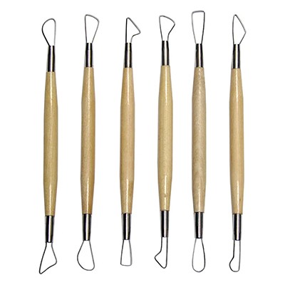 Szpatułki oczkowe dwustronne 20 cm, 6 sztuk
