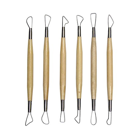 Szpatułki oczkowe dwustronne 20 cm, 6 sztuk
