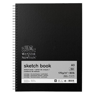 Szkicownik na spirali Winsor & Newton, 50 ark. A3