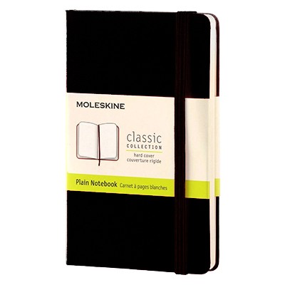 Notes Moleskine czarny, gładki, twarda oprawa, 9x14cm