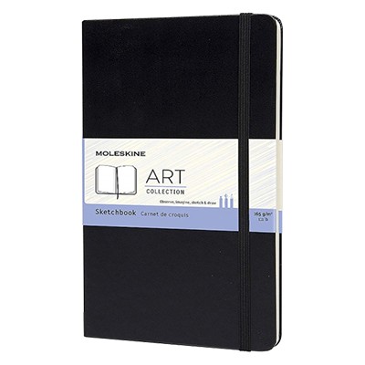 Szkicownik Moleskine czarny, twarda oprawa, 13x21cm