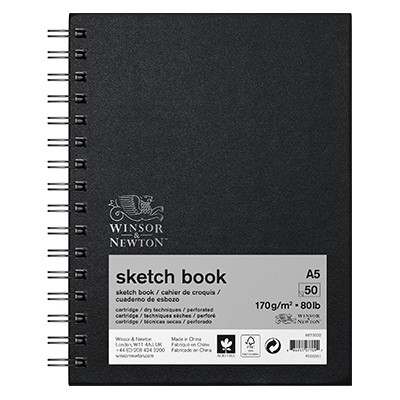 Szkicownik na spirali Winsor & Newton, 50 ark. A5