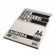 Blok na spirali Grey Recycled Aurora, A4. 50 ark.