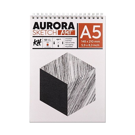 Blok na spirali Sketch Matt Aurora A5