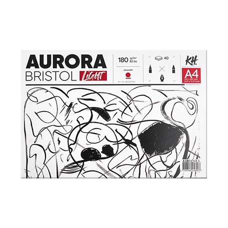 Blok Bristol Light Aurora A4 40 arkuszy