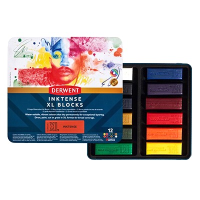 Zestaw Inktense Block XL Derwent, 12 kolorów