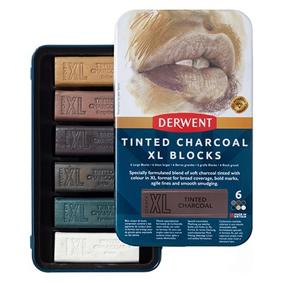 Węgiel barwiony XL Charcoal Blocks Derwent