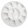Porcelanowa paleta do akwareli 12 komór, śr. 19 cm