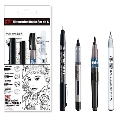 Inktober 2023. Ilustration Basic Set no.4 Kuretake