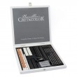 Zestaw Black & White Box Cretacolor, 25 elem.