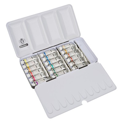 Akwarele w tubce Horadam, metalowe etui, 18 x 5 ml