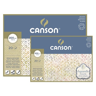 Blok Aquarelle Canson cold pressed 31 x 41 cm