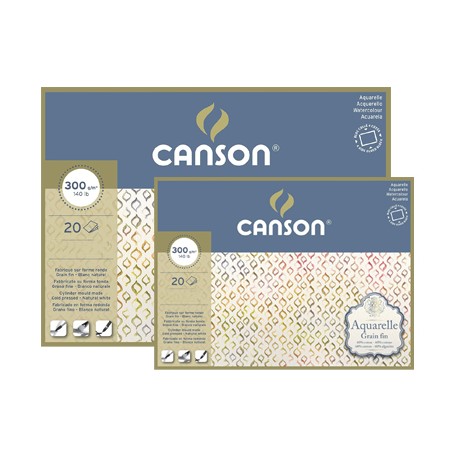 Blok Aquarelle Canson CP 60 % bawełny, 20 ark. 23 x 31 cm