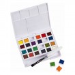 Akwarele Watercolour Paint Pan Set, Derwent, 24 kol.