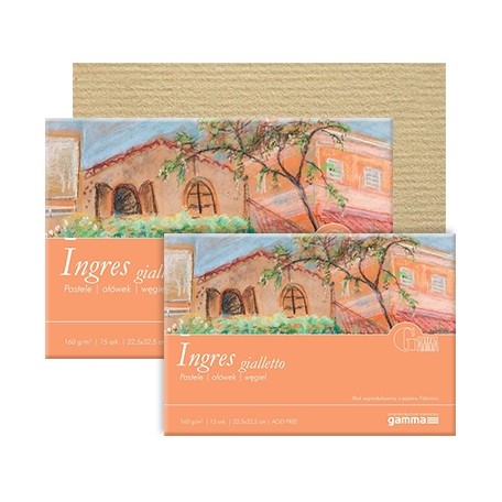 Blok do pasteli Ingres Gialletto 160 g fabriano gamma